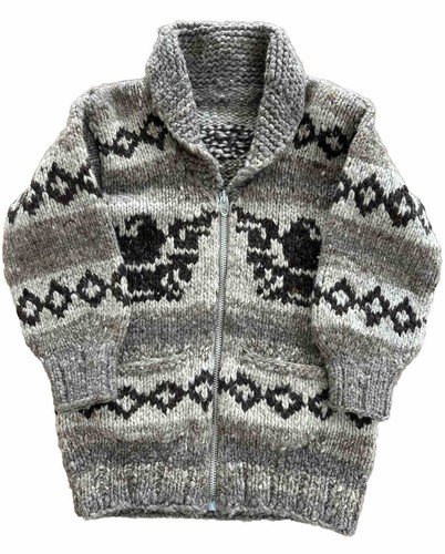 ジャケット・アウター NEIGHBOR HOOD LATTIMORE / W-COWICHAN Vtg 50s 60s Cowichan Hand Knit Wool Cardigan Sweater Full Zip Men
