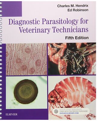 Diagnostic Parasitology for Veterinary Technicians [Spiral-bound] Hendrix DVM...