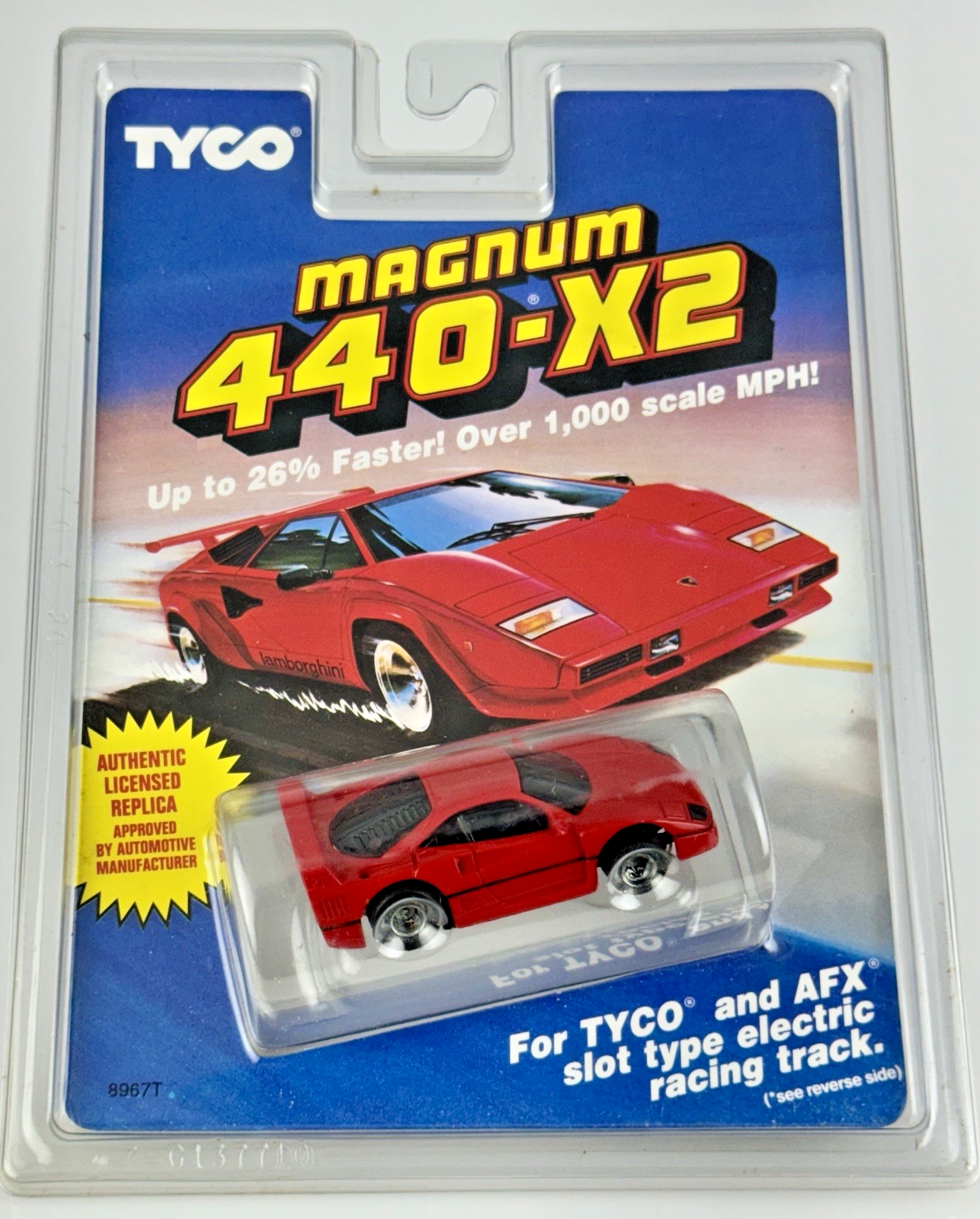 Tyco Magnum 440-X2 Red Ferrari F-40 HO Scale Slot Car Vintage NEW