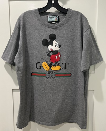 ［VINTAGE］GUCCI×ミッキーコットン Tシャツ S ★ABランク GUCCI - GUCCI グッチ ディズニー ミッキー Tシャツ サイズ Lの