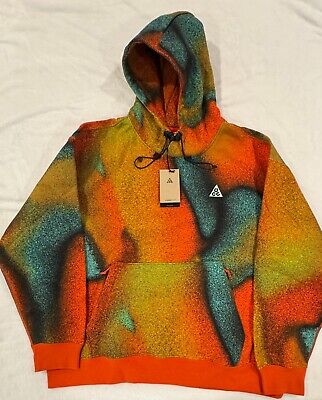 nike acg pullover hoodie rush pinkblack bq3453 667 mens size m 134161579555
