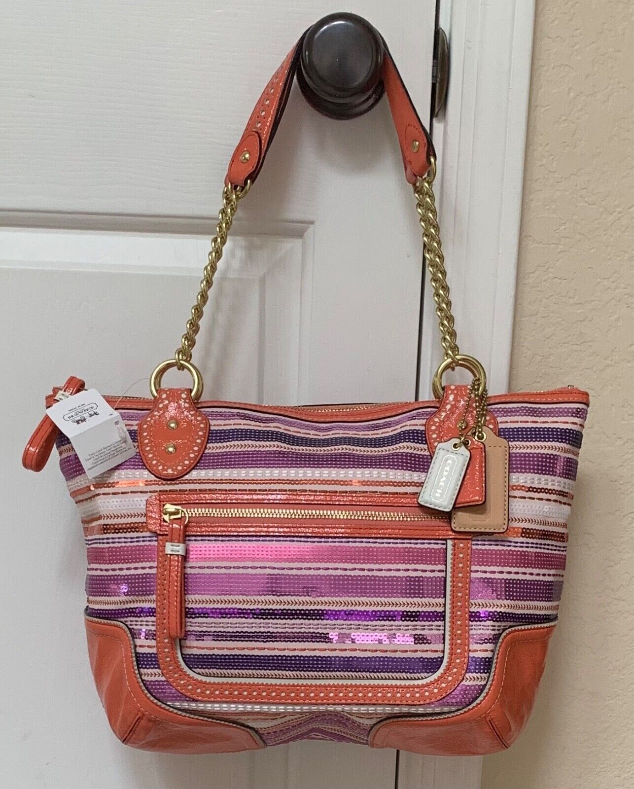NWT Coach Poppy Sequin Small Tote Purse 23843 | eBay NWT Coach Poppy Sequin Small Tote Purse 23843 | eBay