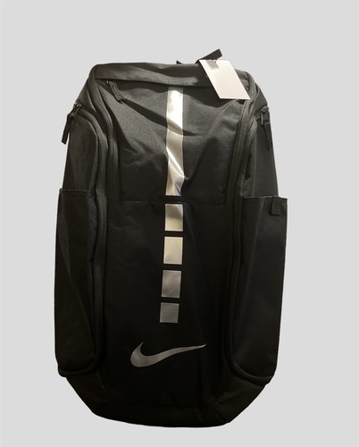 Nike Hoops Elite Pro Backpack Black Metallic Silver Grey