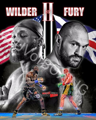 Deontay Wilder vs Tyson Fury rematch 4LUVofBOXING new Boxing Poster