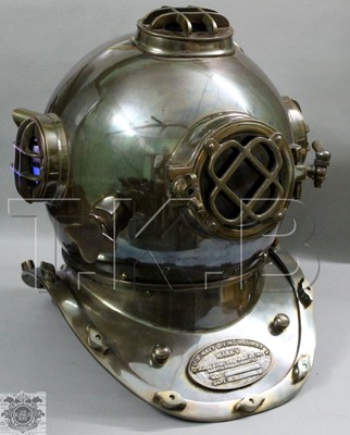 18'' US Navy Scuba Divers Diving Helmet Mark V Deep Sea Marine Bostan Giftable