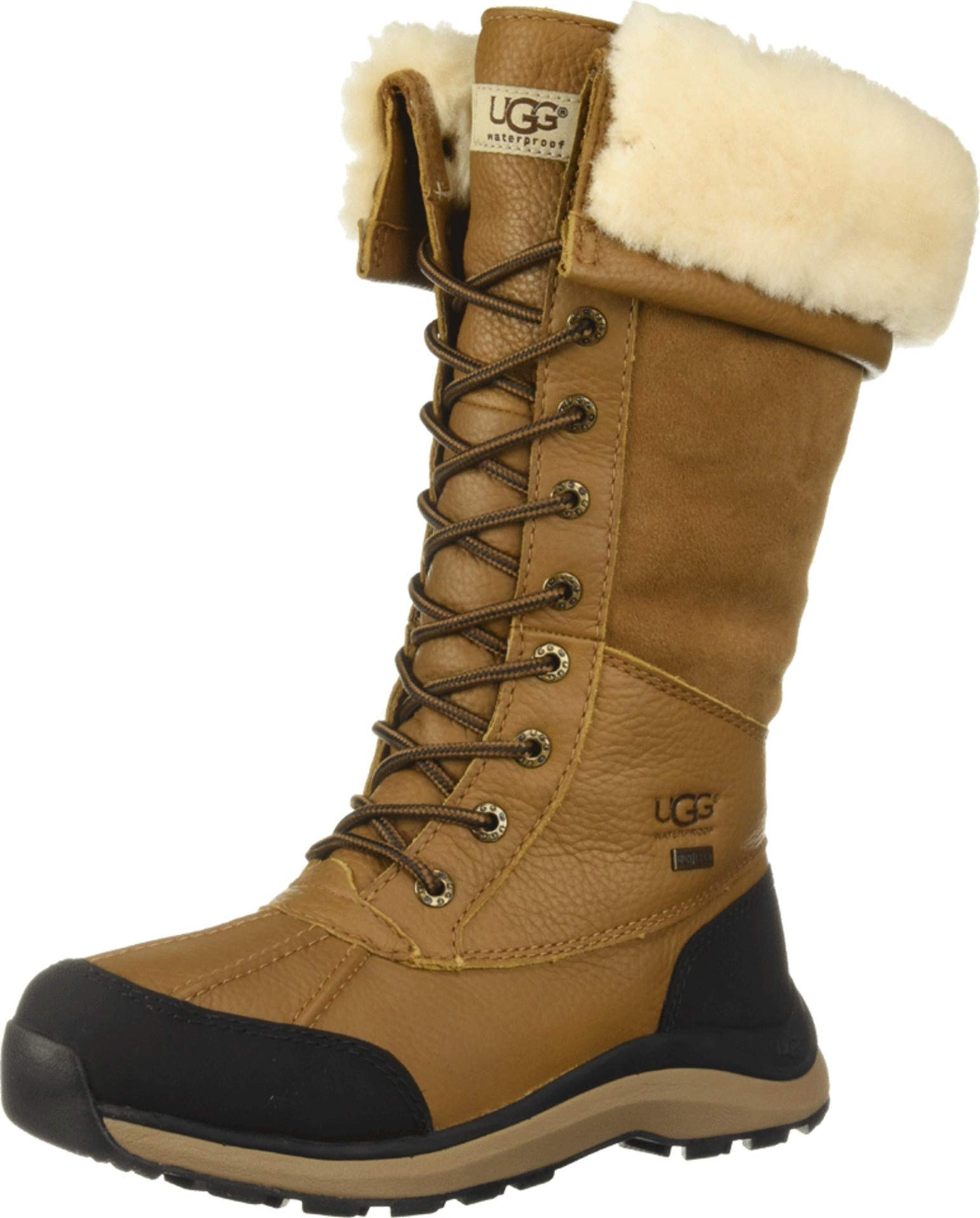 Pre-owned Ugg Women's Adirondack Boot Tall Iii Boot, Chestnut In Brown