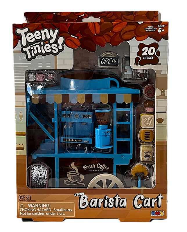 Teeny Tinies Barista Cart Toy Dollhouse Miniatures 1:6 Scale 20