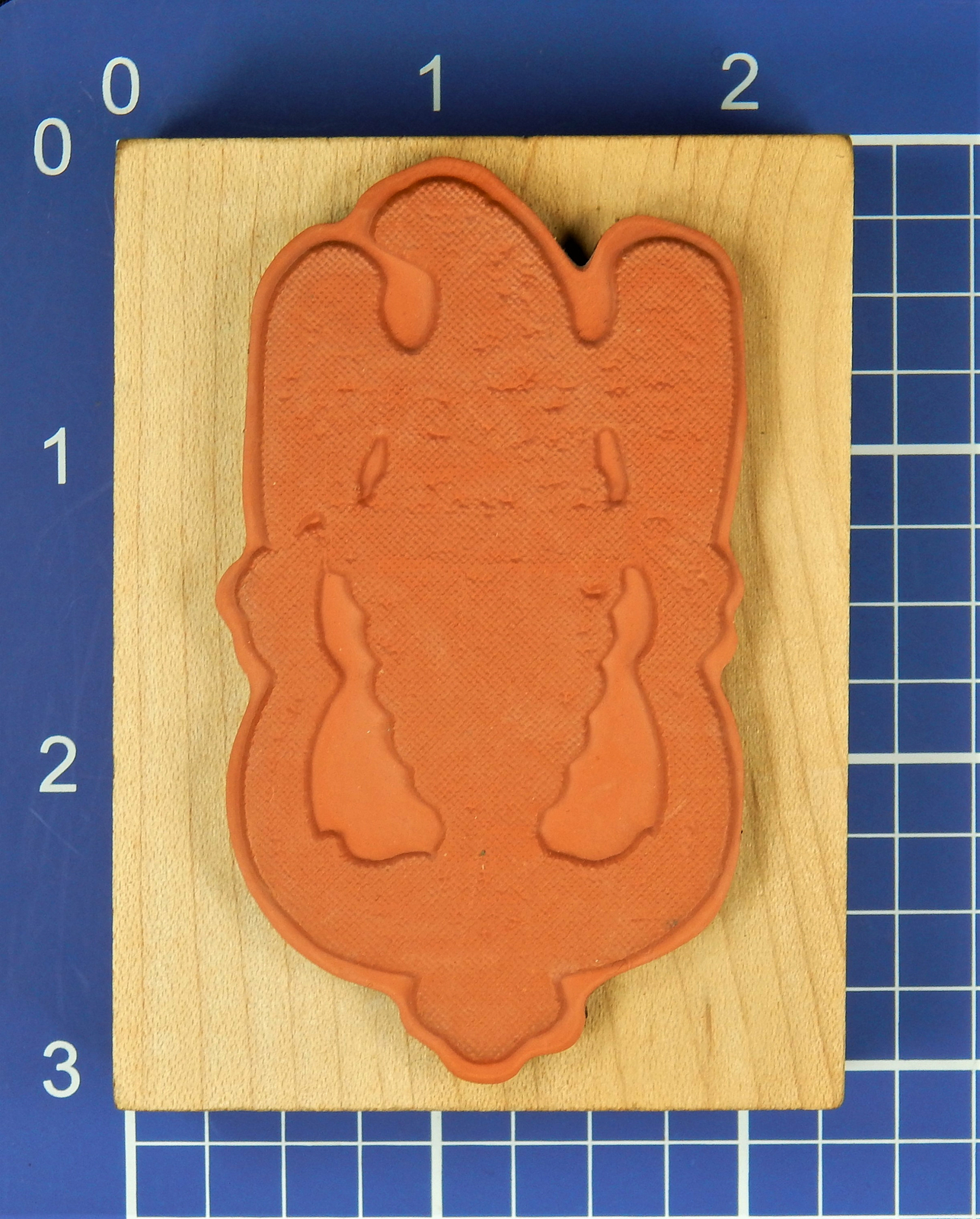 EAGLE DOOR KNOCKER, Highly Detailed Wood Mounted Rubber Stamp by Inkadinkado EUC