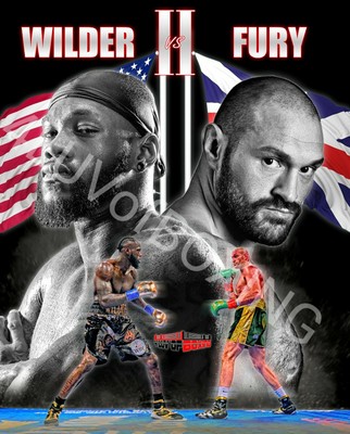 Deontay Wilder vs Tyson Fury 2 4LUVofBOXING new Boxing poster 