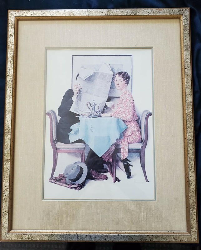 Vintage Norman Rockwell Print - Plate Signed Fine Art Reproduction 