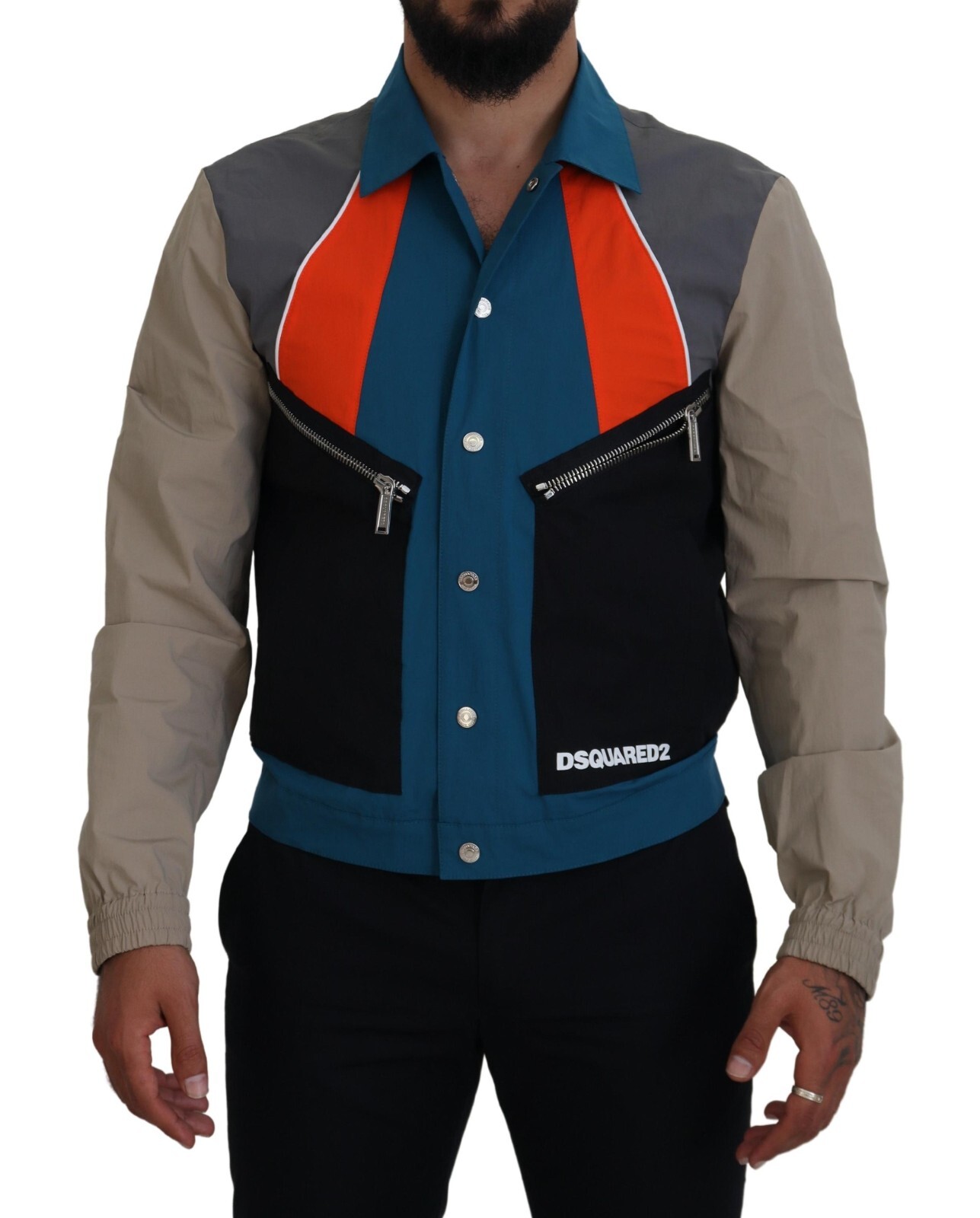 

Куртка DSQUARED2 Разноцветная пэчворк-воротник на молнии IT48/ US38/ Рекомендуемая розничная цена 1070 долларов США, Multicolor