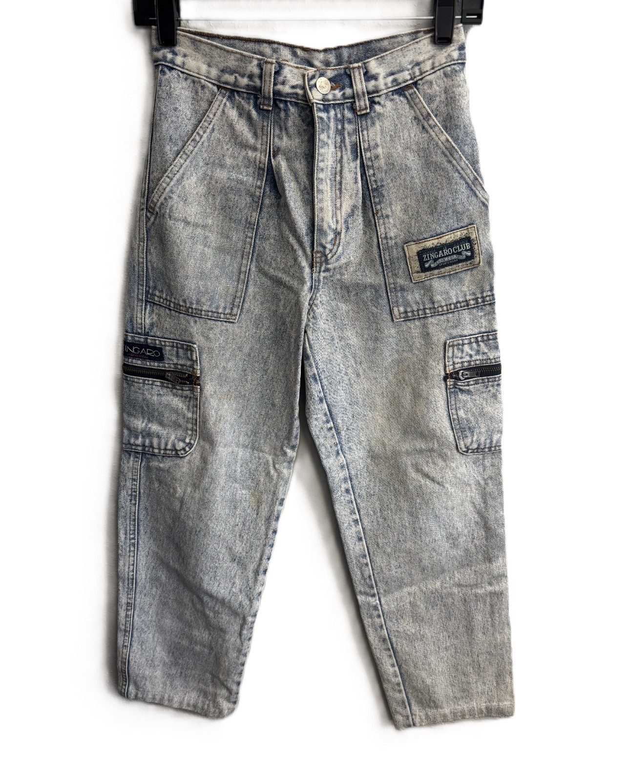 Very RARE Vintage Zingaro Club Denim Jeans Blue Sportswear