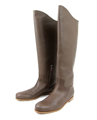 Pre-owned Bottega Veneta $1280 Authentic  Leather Tall Boots, Brown, 297865 2515