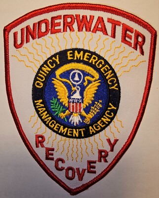 QUINCY MASSACHUSETTS EMERGENCY MANAGEMENT AGENCY UNDERWATER RECOVERY PATCH MINT
