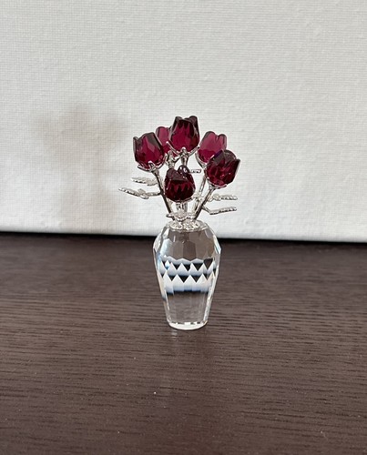 スワロフスキー　置物　赤い花　籠　SWAROVSKI　18705206 スワロフスキー 置物 赤い花 籠 SWAROVSKI 18705206