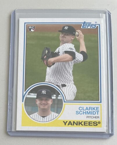 Clarke Schmidt Rookie 2021 Topps Archives card 158 New York Yankees RC. rookie card picture