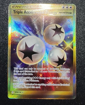 Triple Acceleration Energy - 234/214 - Pokemon Unbroken Bonds Sun Moon Secret NM