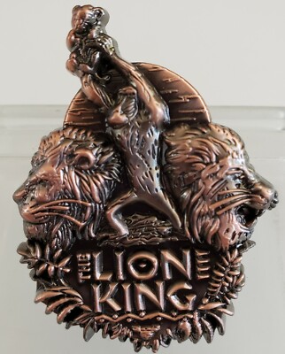 DISNEY PARKS THE LION KING LIVE ACTION OPENING DAY BRONZE SCULPTED PIN-FREE SHPG