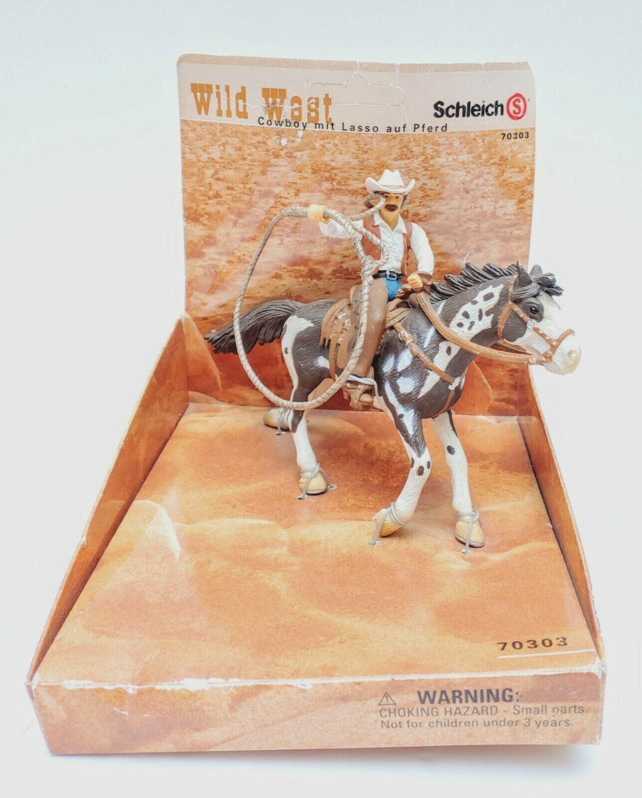 schleich cowboy with lasso on horse