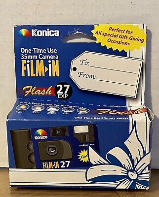 2006 Konica 35mm 27Exp. One Time Use Color Print Camera With Flash Sealed