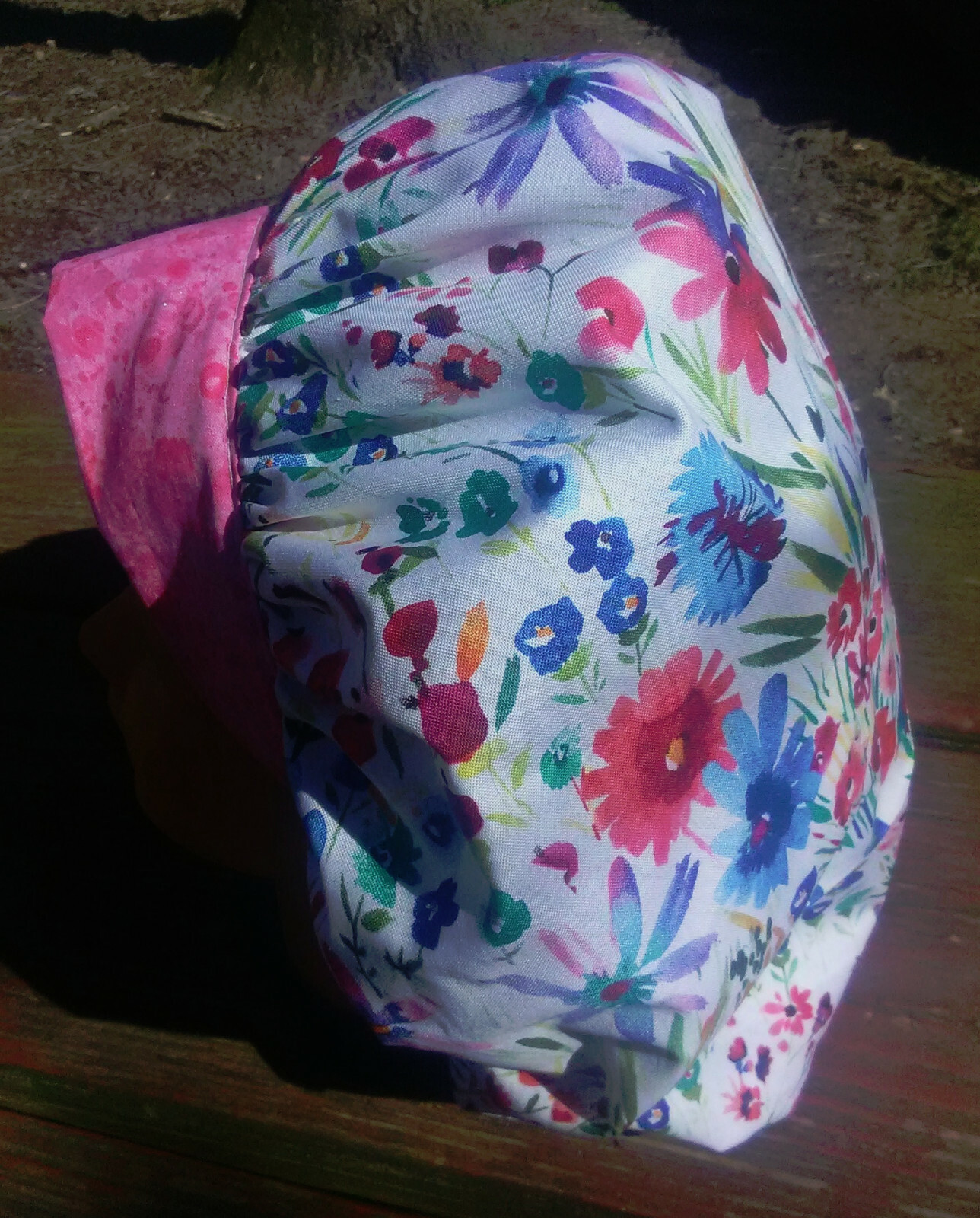 WILDFLOWERS Surgical Scrub Hat Cap Bouffant Women Ladies Medical Veterinary OR