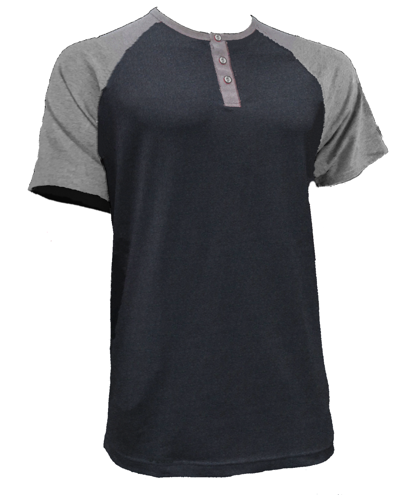 Styllion Big and Tall  - Men's Raglan Henley Baseball Shirts - Heavy Weight RHSS