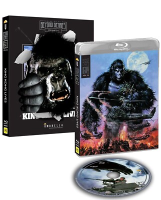 KING KONG LIVES (1986) Blu-Ray with slipcover BRAND NEW (USA Compatible)