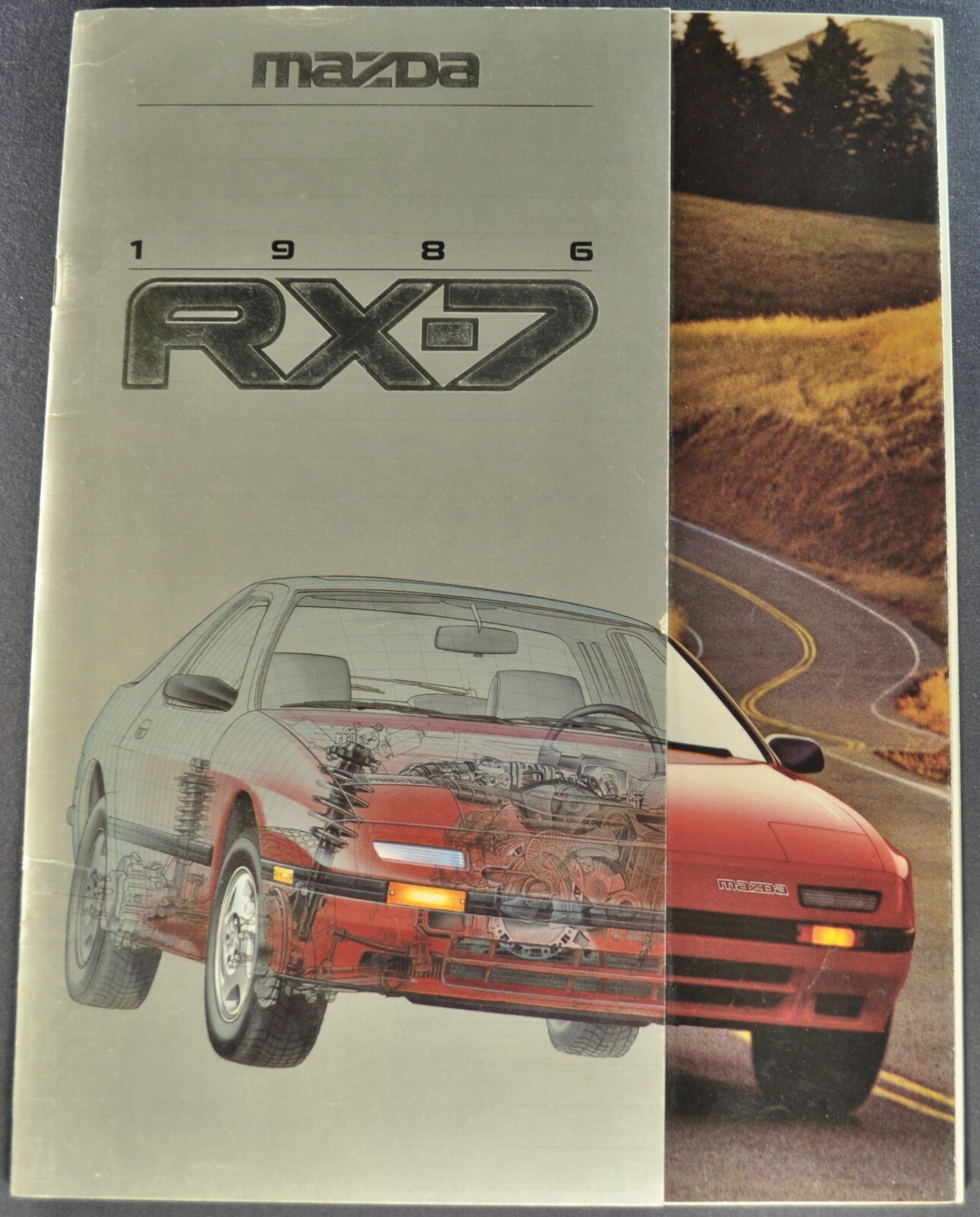 1986 Mazda RX-7 Catalog Sales Brochure Rotary Coupe Nice