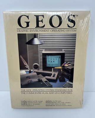 GEOS Commodore 64 64c 128 Graphic Operating System Berkeley Softworks NEW 1986