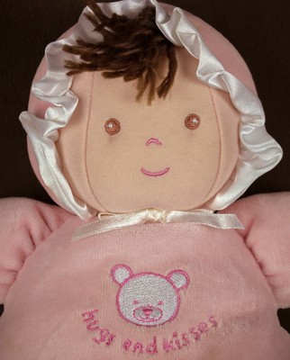 Carter's Plush baby girl doll * RATTLE toy * 10