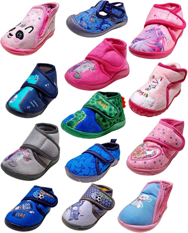 Kinderhausschuhe Kita Babyschuhe Kinder Hausschuhe Kindergarten Neu Gr. 19 - 27