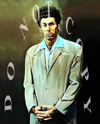 PHOTOGRAPH REPRINT 8X10 SEINFIELD COSMO KRAMER A SELF PORTRAIT  GIDDY UP