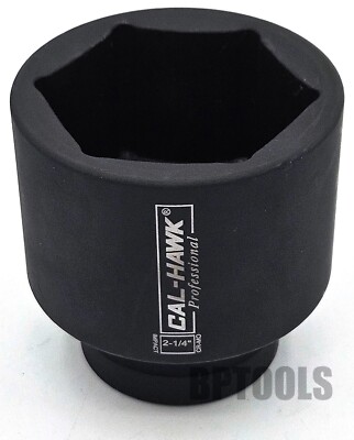 2-1/4'' Deep Impact Spindle Socket 1'' Drive 6 Point Axle Nut Socket Remover CR-MO