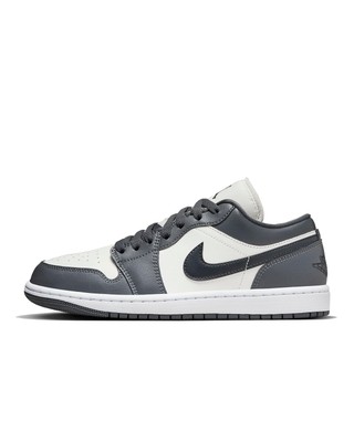 Nike Women's Jordan 1 Low Sail/Off Noir-Dark Grey-White (DC0774-102) (Sail/Off