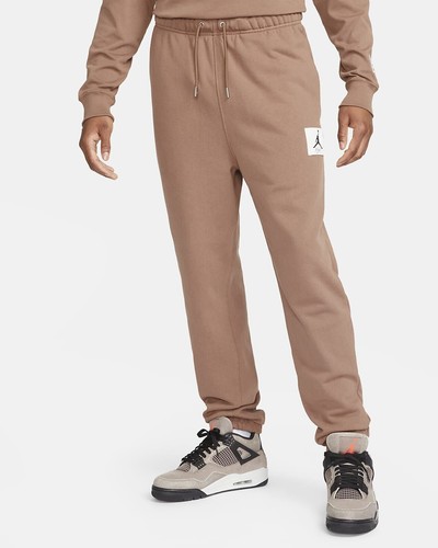 

Мужские джоггеры Nike Air Jordan Essentials, размер , флисовые зауженные спортивные штаны, бежевые, Бежевый, AJ23