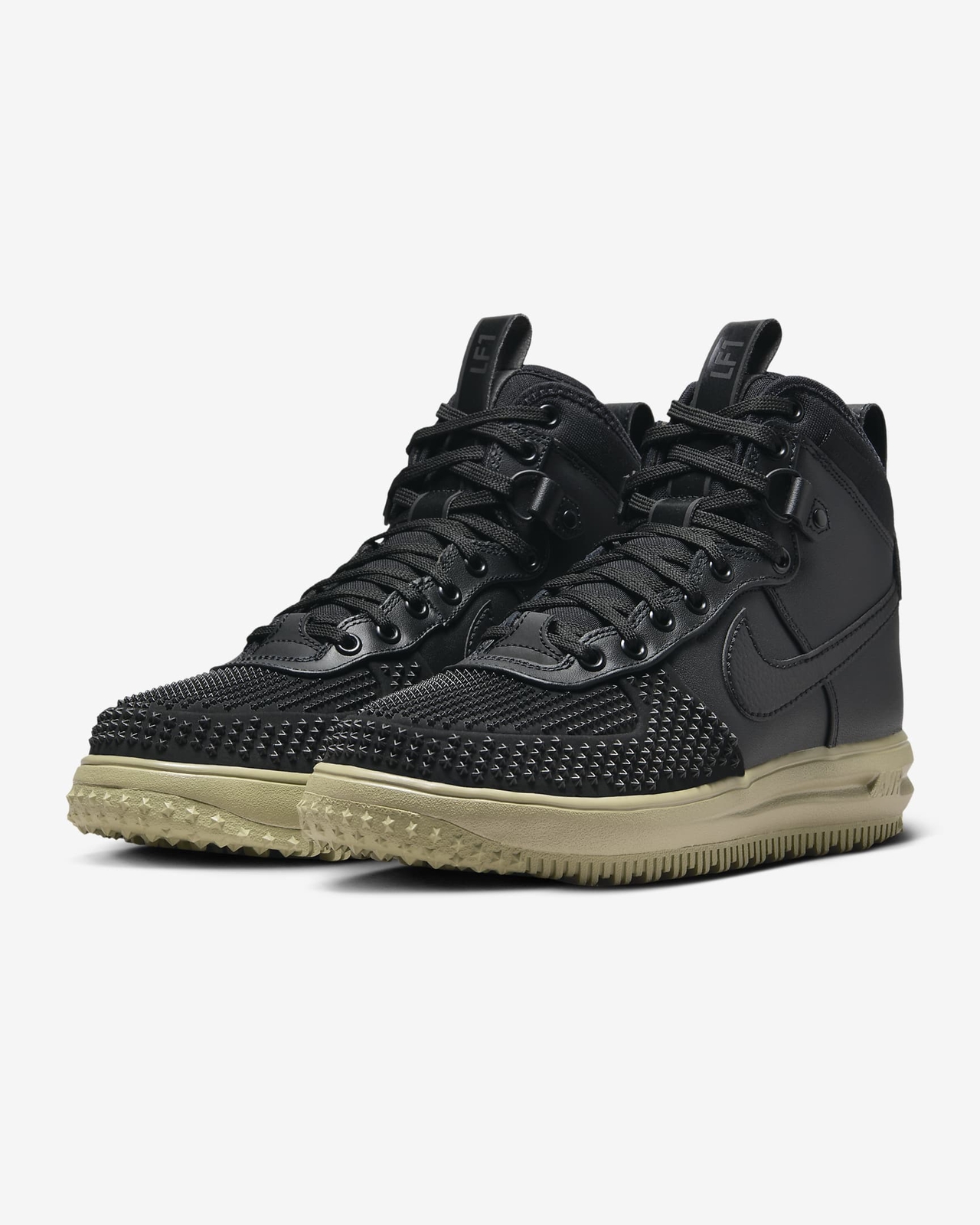 Pre-owned Nike Lunar Force 1 Duckboot Black Neutral Olive Dz5320-001