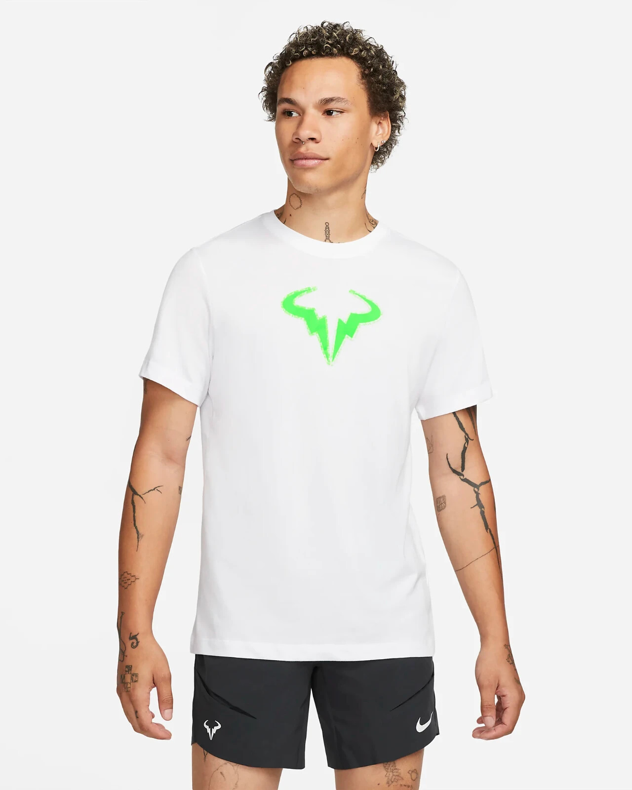 The Nike Tee Dri-FIT Rafa Nadal Tennis T-Shirt Top White