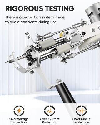 Rug Tufting Gun & Trimmer Kit - DIY Pile Carpet Gun & Clippers, Starter Kit Blue