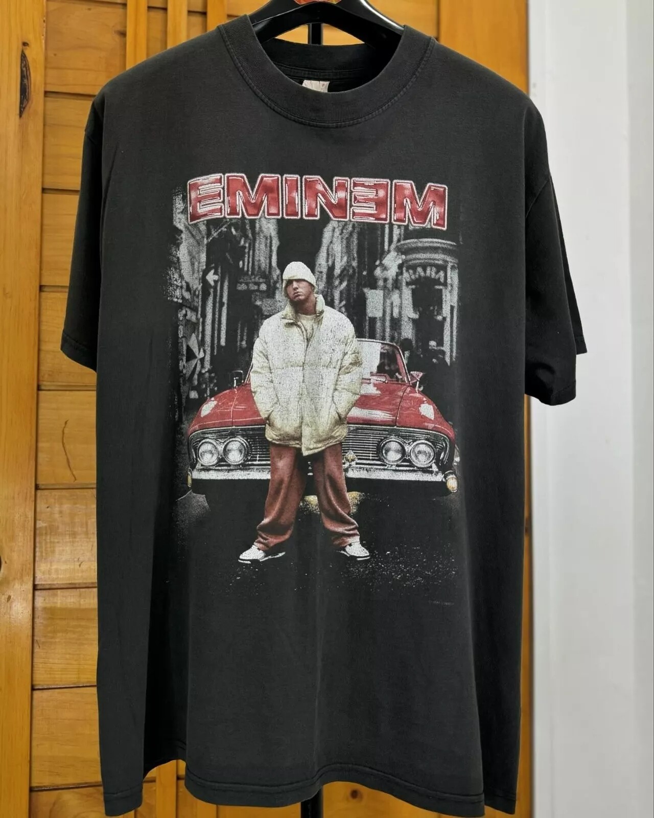 Eminem 90s Rap Hip Hop Graphic Black T shirt Unisex Reprint For