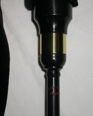 Walsh Bagpipes Mouthblown Smallpipes Key of A Black Cover with Case