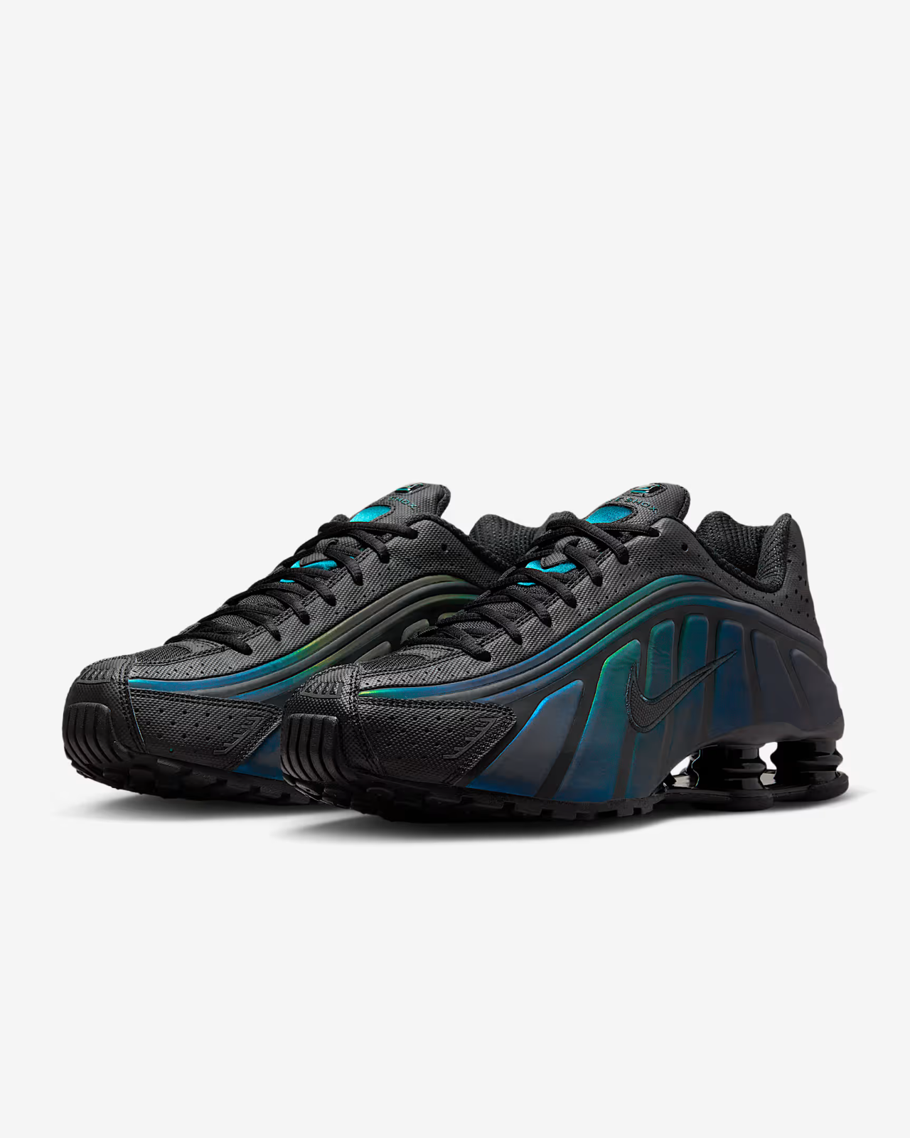 IM6596-001 Nike Shox R4 SE Black Seaweed Light Lemon Twist (Men's