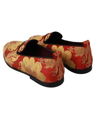 DOLCE & GABBANA DOLCE & GABBANA SPARSCHWEIN KRISTALLHOSE - PANTS - RED -SIZE 46