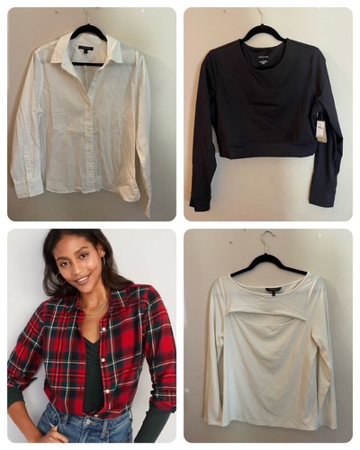 

Лот из 4 рубашек Banana Republic и Old Navy, размер, Multicolor
