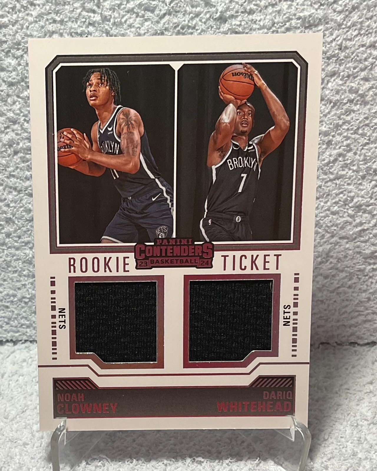 2023-24 Panini Contenders Rookie Ticket Dual Swatches