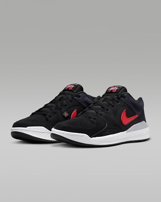 New Nike Jordan Stadium 90 Men's Black White Fire Red FZ4184-010 Size 11