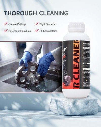 CREWORKS 34 fl oz Ultrasonic Cleaner Solution for Carburetors Engine Parts More