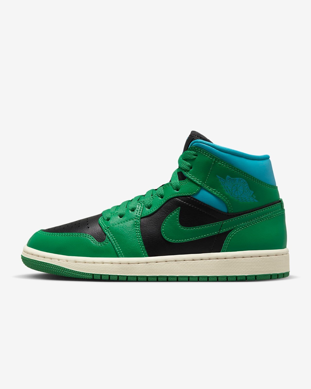 

Nike Air Jordan 1 Mid - Lucky Green / BQ6472-033 / Женская обувь Expedited, Nike Air Jordan 1 Mid