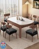 Genina Dining Chair Covers Set of 2, Waterproof PU Leather Dining Seat Covers Stretch Wipeable Dining Room Seat Cover Kitchen Chair Slipcover Protector (Rear-Covered Design, Black)