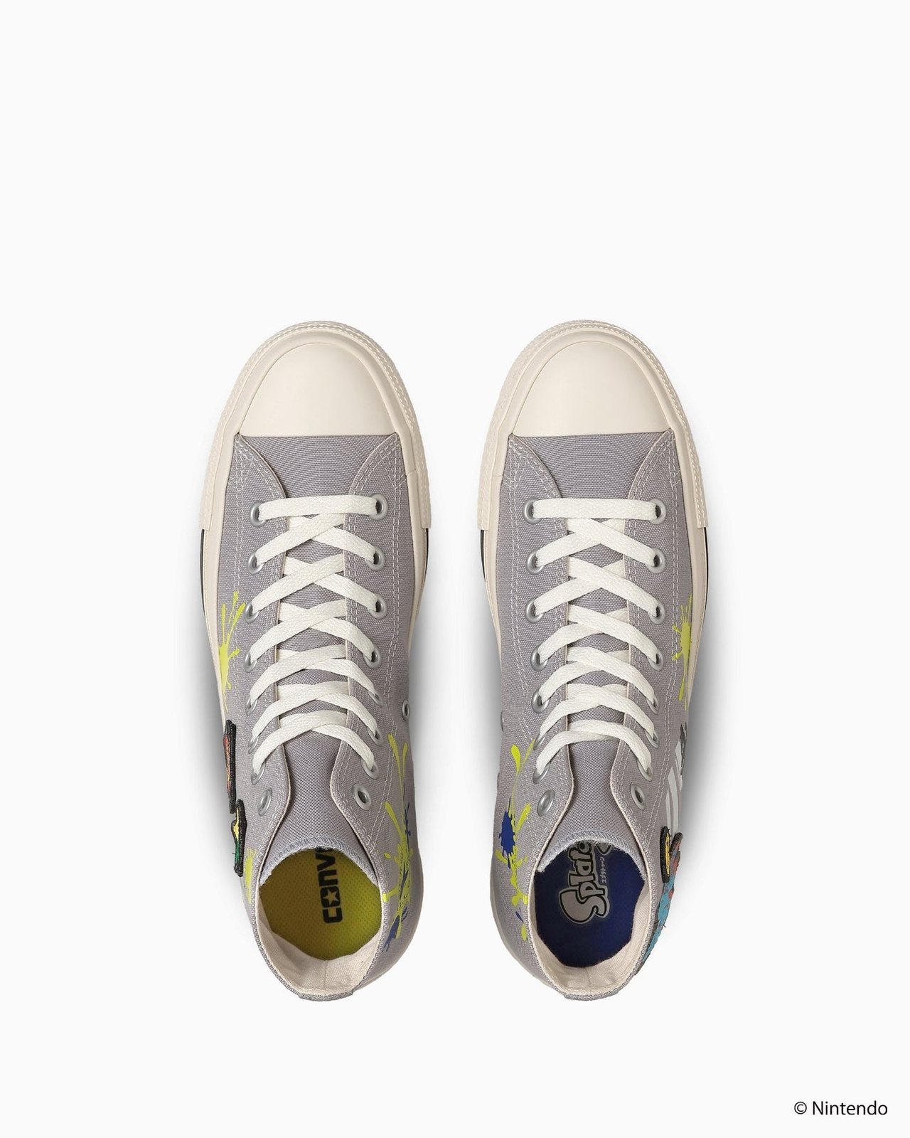 Pre-owned Converse 31312950 Splatoon3  All Star Lc Hi Grey (men's) In Gray