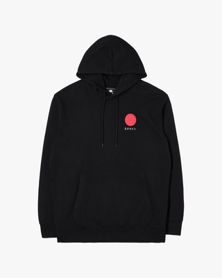 EDWIN EDWIN JAPANESE SUN HOODIE SWEAT - HEAVY FELPA BLACK